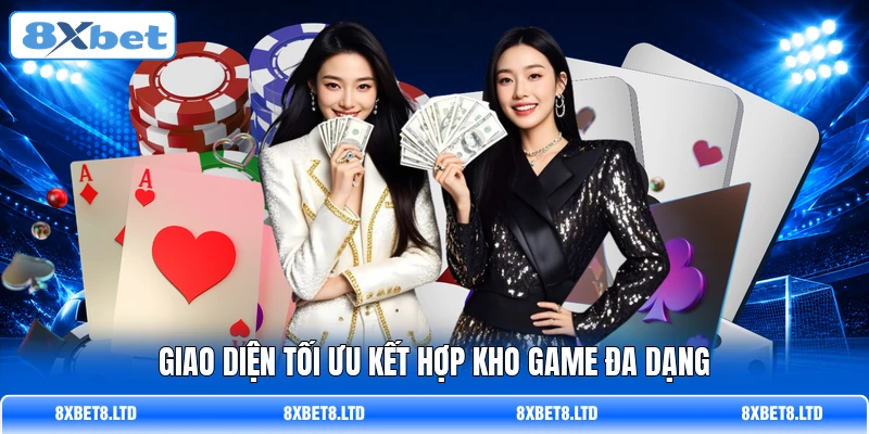 Giao diện tối ưu kết hợp kho game đa dạng