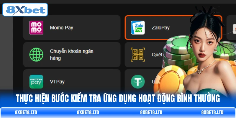 Thực hiện bước kiểm tra ứng dụng hoạt động bình thường